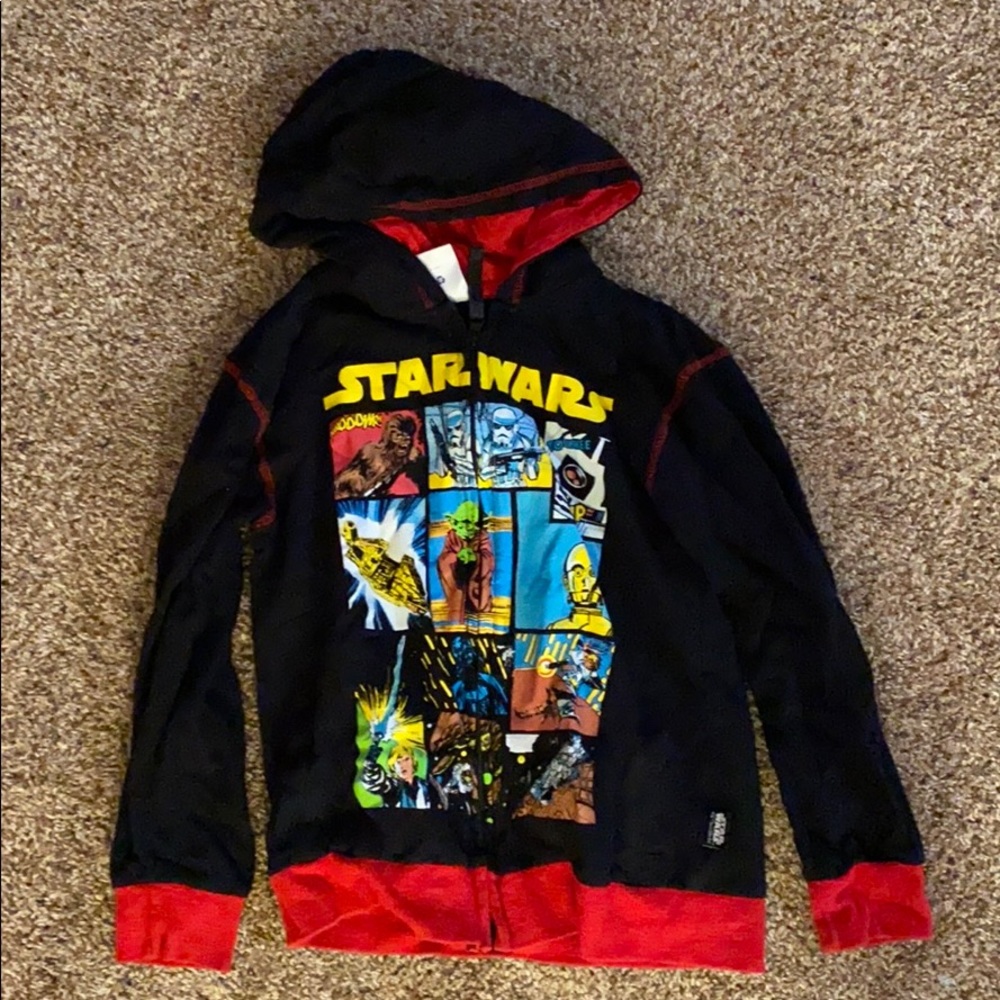 Star Wars zip up hoodie